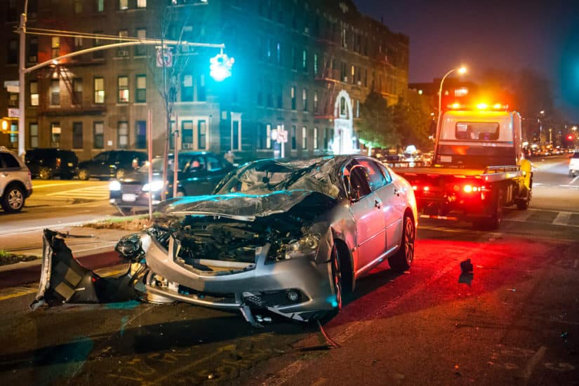 Photo of a car crash
